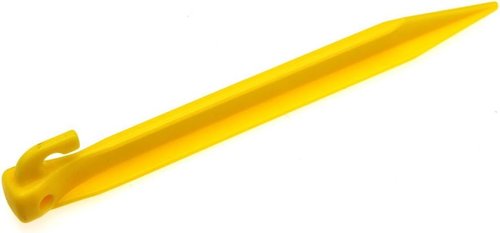Heavy Duty 24pcs Plastic Tent Pegs, 9 225mm, Yellow