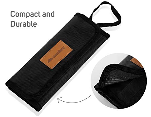 12-Piece Stainless Steel Camping Utensil Set with Travel Case