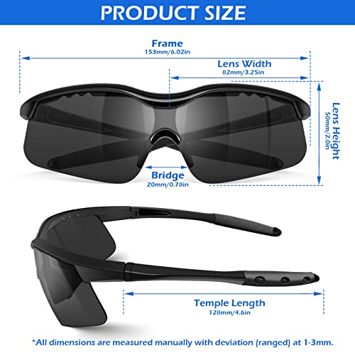 OXG 12 Pack Anti Fog Safety Glasses for Men, Grey Protective Eyewear