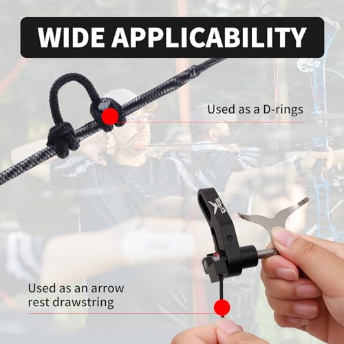 D Loop Material for Compound Bow 59ft Tear-Resistant Archery String with Wax