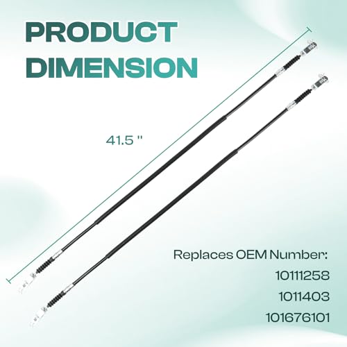 Golf Cart Brake Cable Kit for Club Car DS 1981-1999 Stainless Steel Core