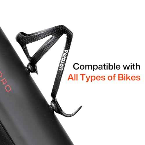 Full Carbon Fiber Bike Water Bottle Holder, Ultra-Light Water Bottle Cage for Bike, High Strength Durable Carbon Cup Holder for Bike, Road Bike, Mountain Bike, Electric Bike (1pack)
