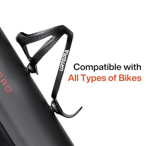 Full Carbon Fiber Bike Water Bottle Holder, Ultra-Light Water Bottle Cage for Bike, High Strength Durable Carbon Cup Holder for Bike, Road Bike, Mountain Bike, Electric Bike (1pack)