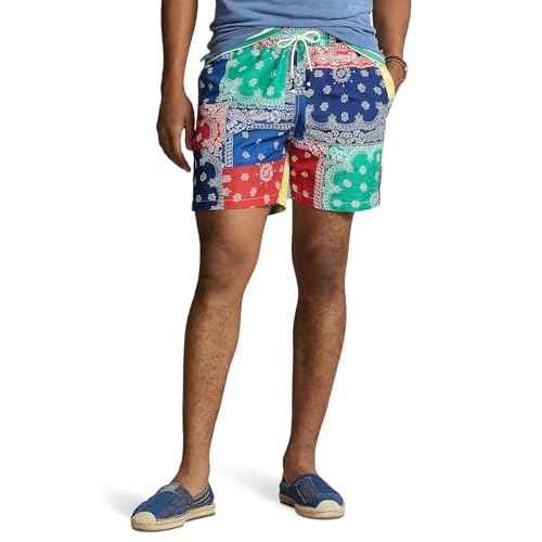 POLO RALPH LAUREN Men's Solid Traveler Swim Shorts