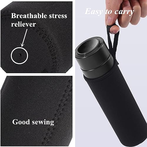 Neoprene Water Bottle Carrier Bag 24 oz - Insulated Sports Sleeve for Hiking & Travel - 1 Pack