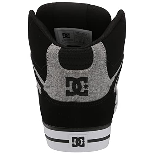 DC Men's Pure High Top Wc Skate Shoes Casual Sneakers, Black/Battleship/Armor, 6