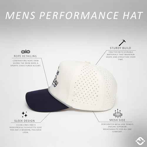 Funky Junque Funny Trucker Hat for Men - Trendy Rope Cap with Upside-Down Sayings, Lightweight Golf Hats Snapback