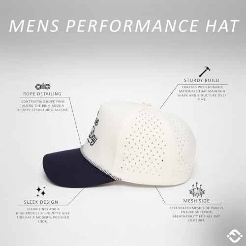 Funky Junque Funny Trucker Hat for Men - Trendy Rope Cap with Upside-Down Sayings, Lightweight Golf Hats Snapback