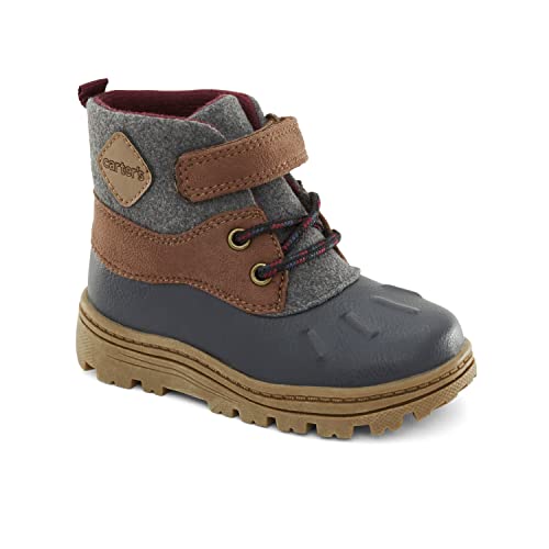 Carter's Unisex Toddler Boots - Navy, Easy Hook-and-Loop Closure