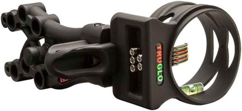 TruGlo Carbon Xtreme 5-Pin Archery Bow Sight - Ultra-Lightweight, Adjustable for Right & Left-Hand Shooters