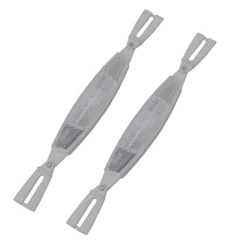 Happyyami Silver Wheel Reflector for Bikes - Night Safety Bicycle Reflectors Easy to Install Spoke Lights Waterproof Plastic for Road and Mountain Bikes