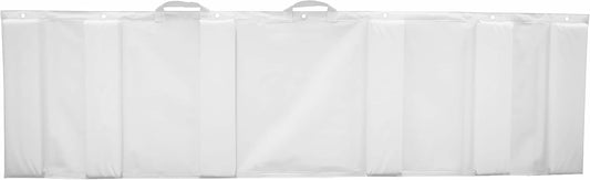 Taylor Made White Boat Fender, Stainless Steel, High-density closed cell polyethylene foam, vinyl/polyester tri-laminate blend covering