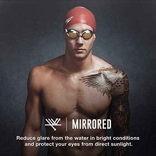 Speedo Unisex-Adult Swim Goggles Mirrored Vanquisher 2.0