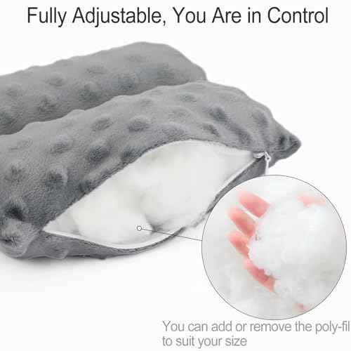 Neck Pad Strap Cushion Pillow for Arm Sling Comfort Shoulder Support Pad Rotator Cuff Replacemet Surgery Elbow Brace Carry Padded Cover Broken Wrist Hand Injury Cast, Minky Dot Dark Gray