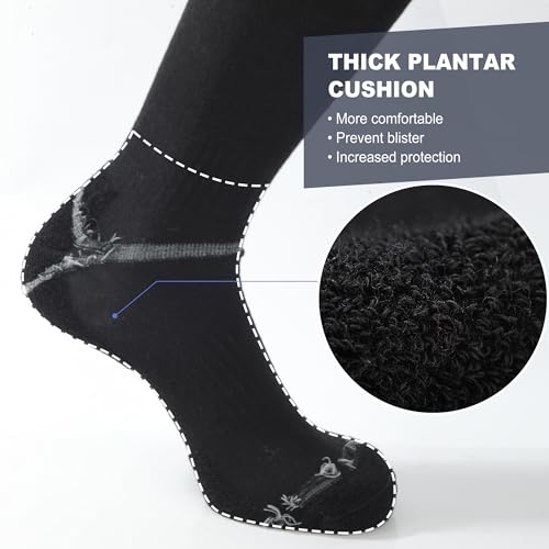 Medium Black Soccer Softball Baseball Socks 3 Pack for Youth & Adults