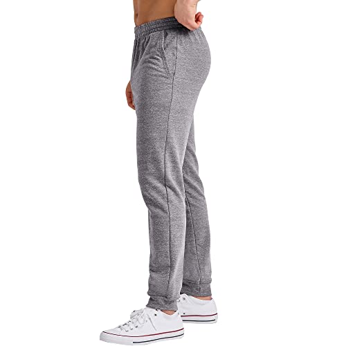 Hanes Men's Originals French Terry Joggers X-Large Black 50r Pe Heather - Lightweight Sweatpants with Pockets