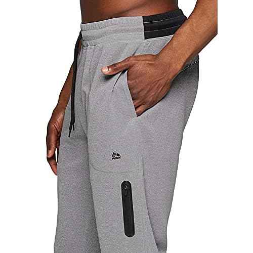 RBX Active Men's Athletic Performance Quick Dry Breathable Tapered Jogger Sweatpant with Pockets