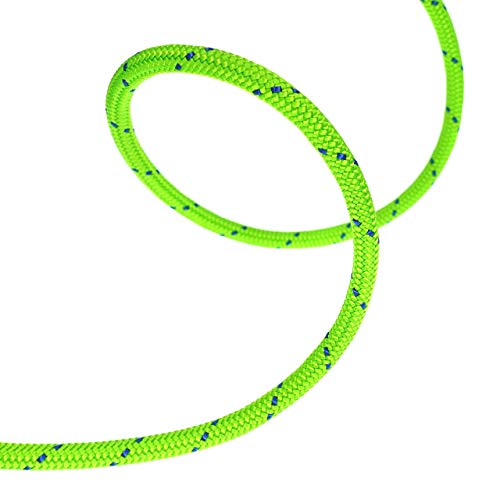6mm Double Braid Climbing Accessory Cord Rope - Green, 20ft with Variation