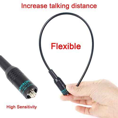TIDRADIO TD-771 GMRS Radio Antenna 2 Pack?15.15 Inch SMA Female 462-468MHz, Compatible with TD-H8/TD-H3/H3 Plus/GM-5RH/UV-5G Plus/GM-15 Pro/UV-9G/GM21 Walkie Talkies