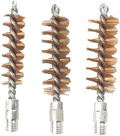 Tipton 13-Piece Bronze Bore Brush Set with Storage Case for Rifle Cleaning and Maintenance