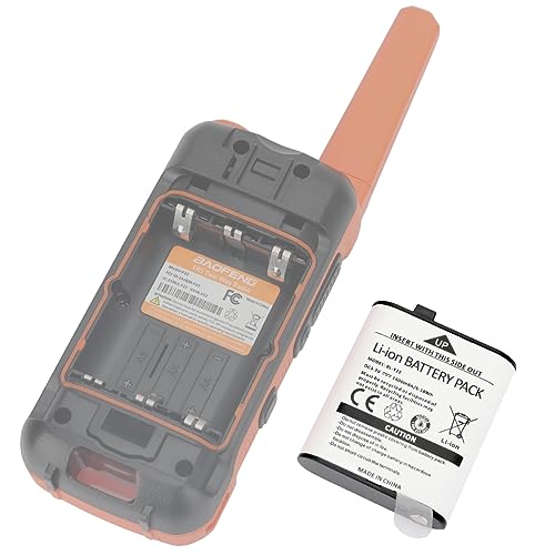 BOAOFENG F22 MP25 Battery Walkie Talkies BL-T22 Original Li-ion Battery 3.7V 1400mAh Compatible F22 MP25 Two Way Radio (2 Pack)