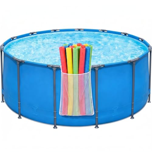 Poolside Mesh Storage Bags 1 Pack - Adjustable Straps Above Ground Pool Organizer
