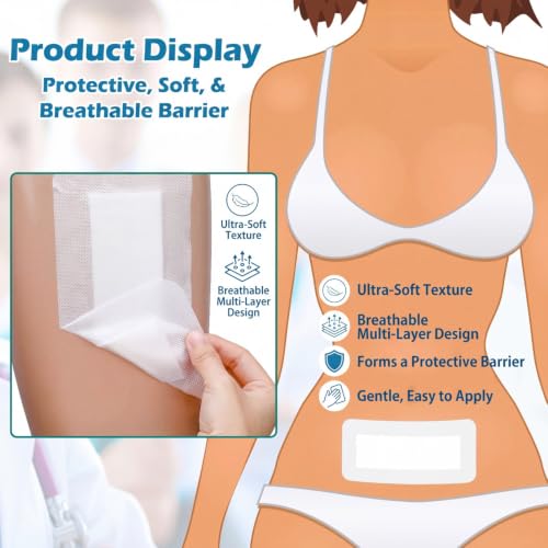 15 Pcs 4x8 Inch Adhesive Border Protective Covers with Soft Center