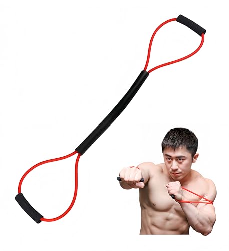 Sansenwanwo Red Boxing Resistance Bands for Speed Strength MMA Martial Arts Training