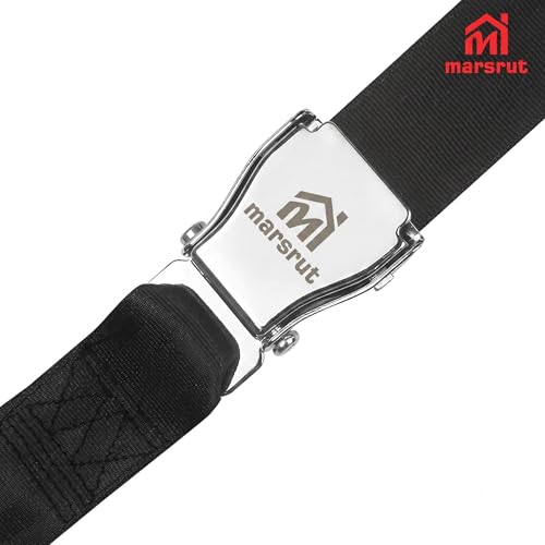 Black Logo Gym Seatbelt for Leg Extensions & Hamstring Curls - 5.6ft