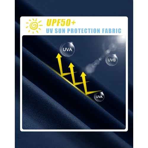BGOWATU Men's UPF 50+ Short Sleeve Swim Shirts Quick Dry Sun Protection Rash Guard Fishing Athletic T-Shirt