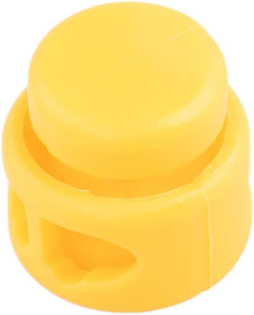 Double Barrel Black Cord Lock Toggle Stoppers - 10 Pack for Paracord Projects