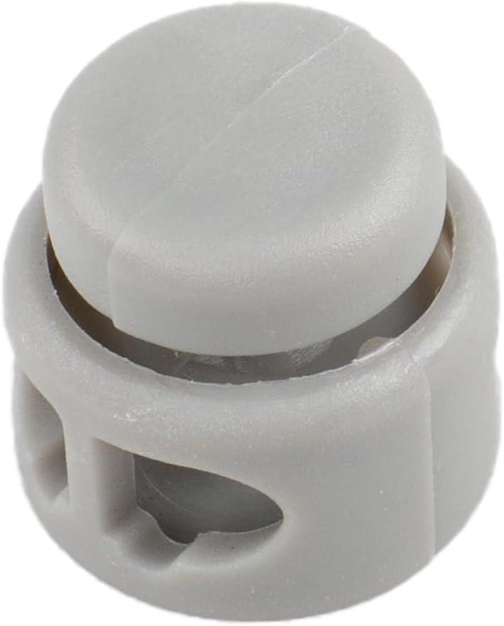 Paracord Planet Double Barrel Black Cord Lock Draw String Toggle Stopper (10 Pack)