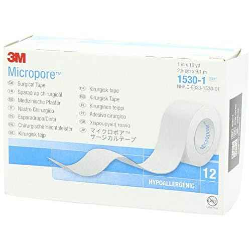 Medical Tape Micropore Paper 1 Inch X 10 Yards NonSterile, 120 Per Case