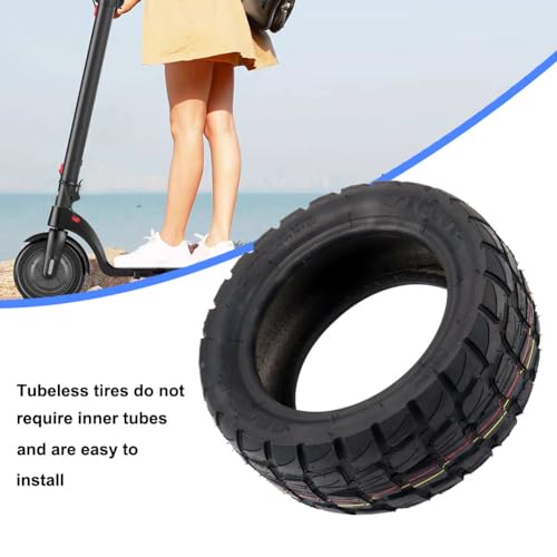 90/55-6 Off-Road Scooter Tire 10 Inch Tubeless Rubber for Electric & Motorcycle