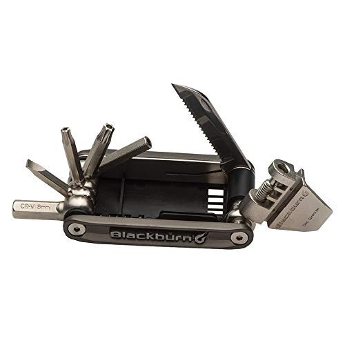 Bike Multi-Tool with 19 Functions - Chain Hook, Brake Pad Spreader, Hex & Torx Keys