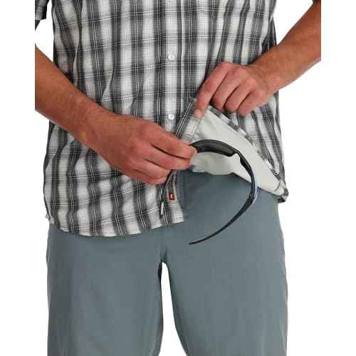 Simms Fishing Products Men's Big Sky Vented Fishing Shirt, Short Sleeve 50+ UPF Top