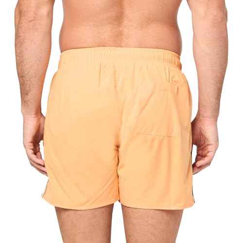 BOSS Men's Standard Solid Swim Trunk with Iconic Side Stripe