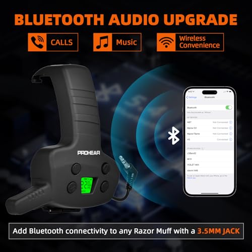 Bluetooth Walkie Talkie Module for Shooting Earmuffs - 3-Mile GMRS Range