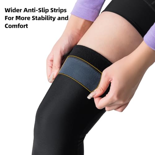 ROCKBROS Cycling Leg Warmers Winter Thermal Full Compression Leg sleeves for Men Women Running Basketball Football