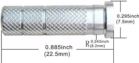 Aluminum Arrow Inserts Insrt .244 Arrow Shafts for Target Practice (36-Pack)