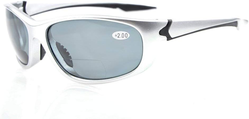 Eyekepper TR90 Unbreakable Sports Bifocal Sunglasses Baseball Running Fishing Driving Golf Softball Hiking