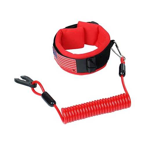 Boat Kill Switch Lanyard Wrist Strap for Yamaha Jet Ski - Red