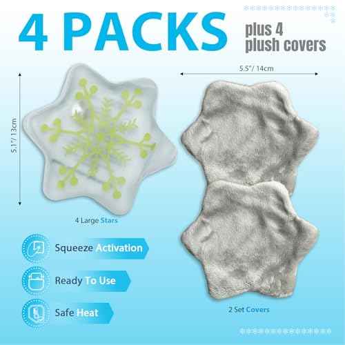 Reusable Sodium Acetate Hand Warmer - Instant Heat for Outdoor Adventures & Everyday Eco-Living