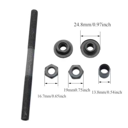 Bike Axle Black Hollow Hub Shaft Front and Rear Axle Kit Mountain Bike Quickly Releases Bike Hub 108mm£¬145mm-2PCS