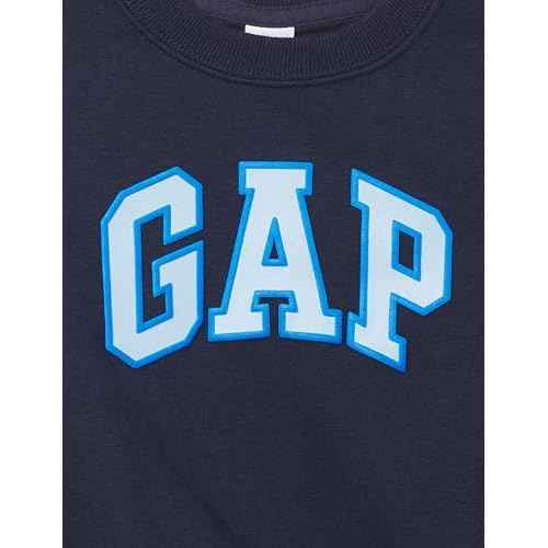 GAP Boys' Oversized Crewneck Logo Sweatshirt