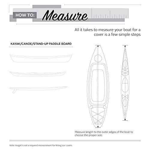 Classic Accessories Stellex Canoe, Kayak and Stand-Up Paddleboard Cover, Fits up to 12'L, Model 1
