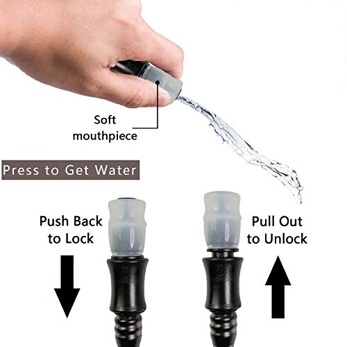 3L Waterproof Hydration Bladder - White, Leak Proof Water Reservoir for Cycling Hiking Camping