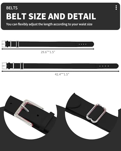 Toddler Baseball Socks and Belt Set - Black, 2-4T, Sports Accessories