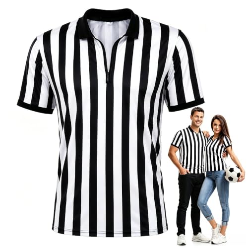 Okxiri Unisex Referee Shirt Large - Sports Officiating Uniform for Men & Women