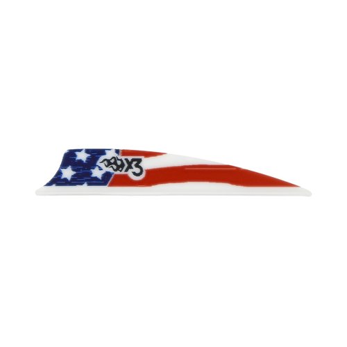 Bohning X3 Vane, 2.25", American Flag, 36pk